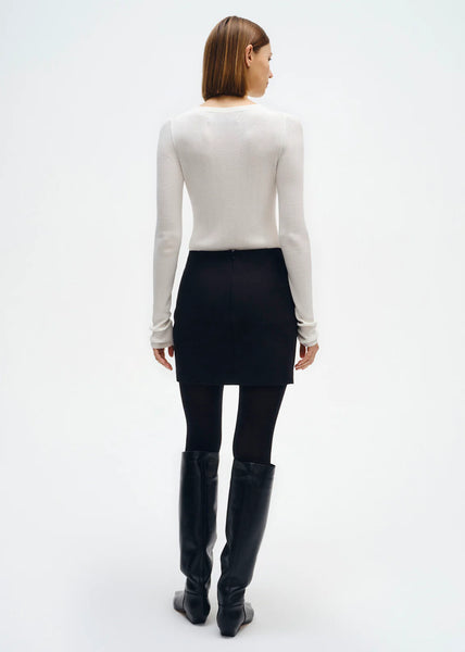 The Silk Sweater Rib L/S Crew