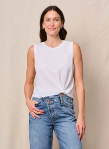The Supima Slub Jersey Twist Muscle Tee