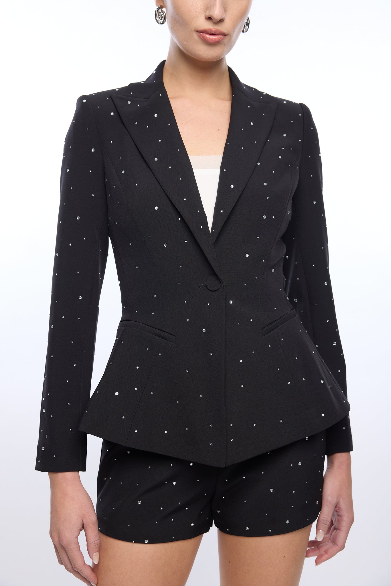 NAOMI CRYSTAL CREPE BLAZER