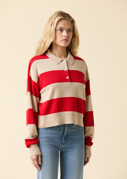 COTTON CASHMERE POLO