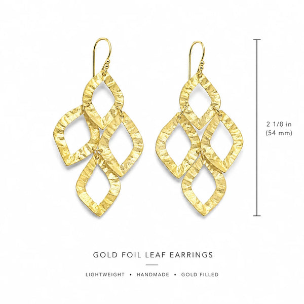 The Cabo Iris Earring in Gold