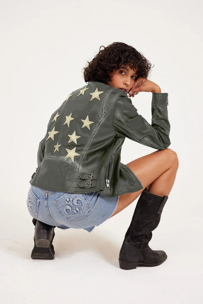 The Stars Leather Jacket