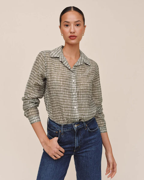 Classic Olive Button Down