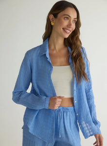 The Clean Front Button Down - Riviera Blue