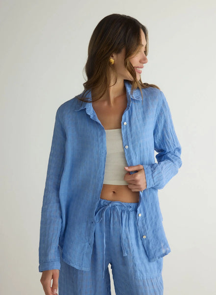 The Clean Front Button Down - Riviera Blue