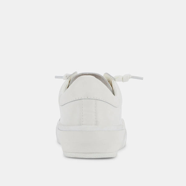 The Zina Clean White Leather Sneaker