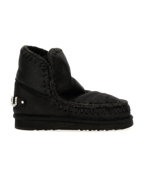 The Eskimo Shearling Boot with Rhinestone Logo