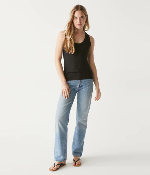 The Michael Ruched Scoop Neck Tank