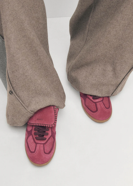 The Club Suede Raspberry Leather Sneaker