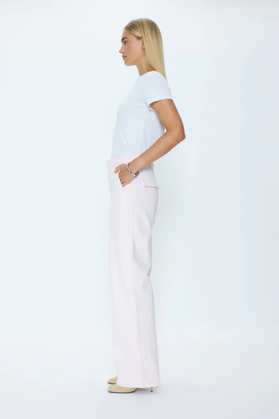 The Wren Relaxed Straight Utility Pant - Ice Pink