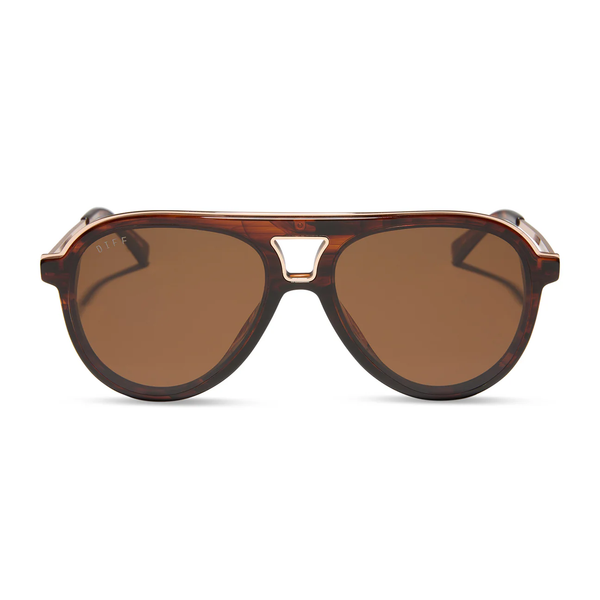 The Aviator Tortoise Brown