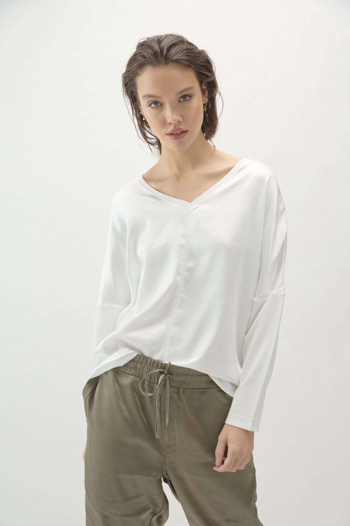 The Cindy Mixed Media Pullover