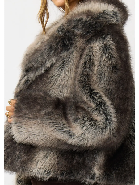 The Ombre Fiona Faux Fur Jacket