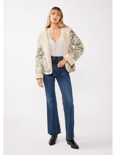 The Seaside Sherpa Paisley Hooded Jacket