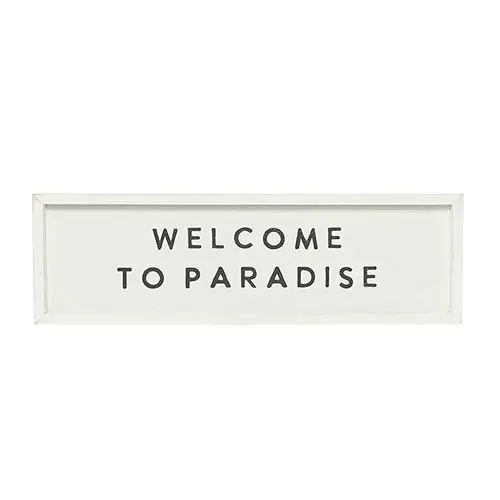 The Wood Sign - Welcome To Paradise