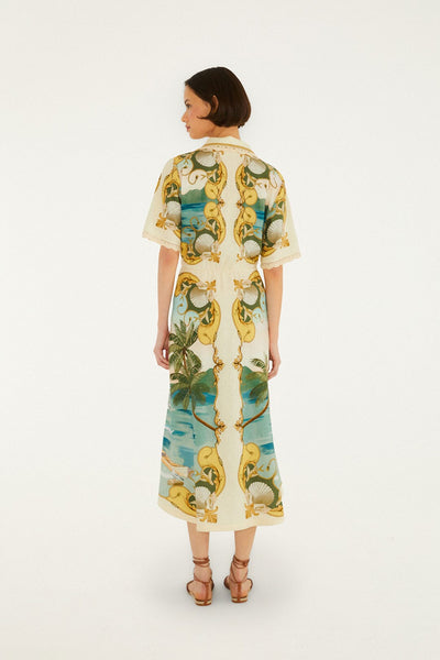 The Majestic Sea Tie Front Dress