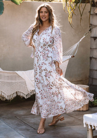 The Healdsburg Smocked Floral Maxi