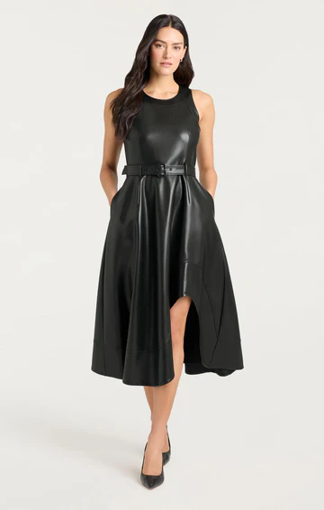 The Vegan Leather Zelda Dress