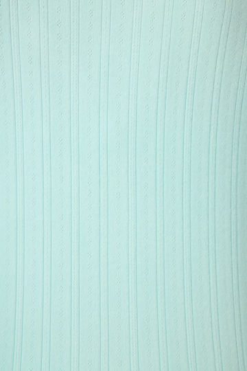 The Pointelle Essentials Solid Mint Cardigan