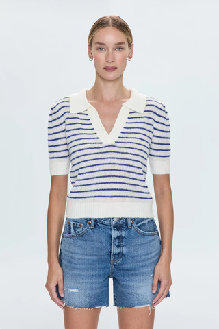 The Billie Pleat Sleeve Polo