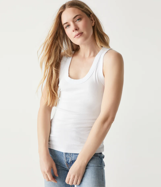 The Micah Ruched Scoop Neck Tank