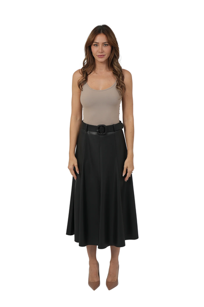 The Mercedes PU Skirt