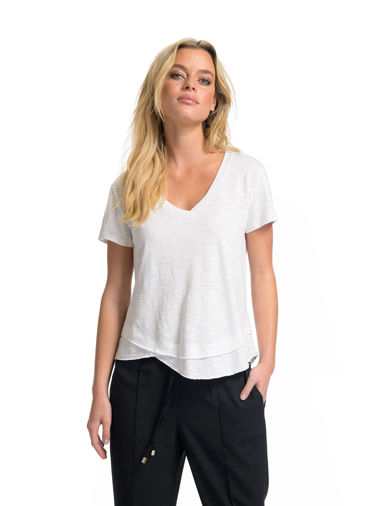 The Ava V Neck Tee