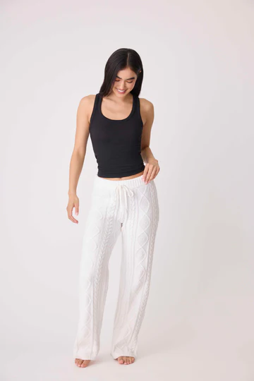 The Chenille Cable Knit Lounge Pants