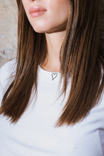 The Embroidered Cotton T - Shirt