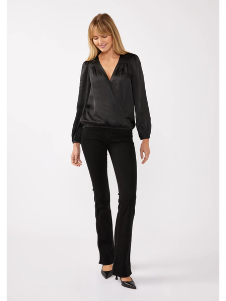 The Ella V Neck Satin Blouse