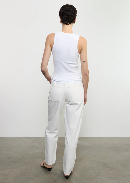 The Cotton Rib Scoop Tank Celadon
