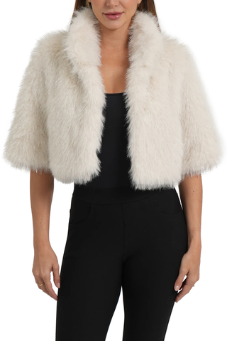 The Tyler Faux Fur Shrug