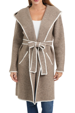 The Kamila Hoodie Wrap Cardigan