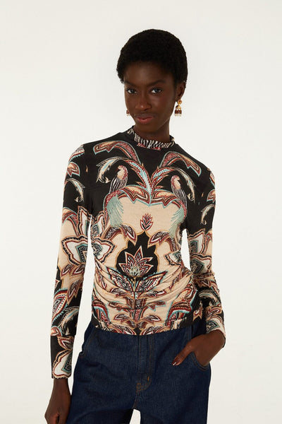 The Tapestry Dream Long Sleeve Jersey Blouse