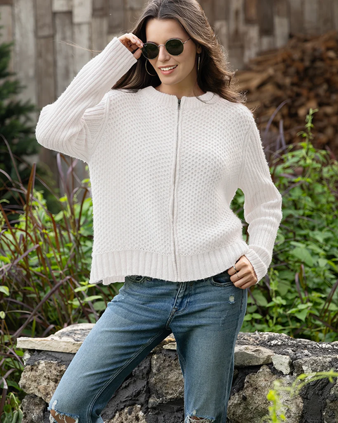 The Shepherd Zip Up Cardi Chunky