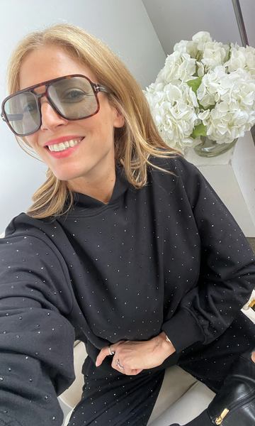 The Ranae Crystal Hoodie - NAVY