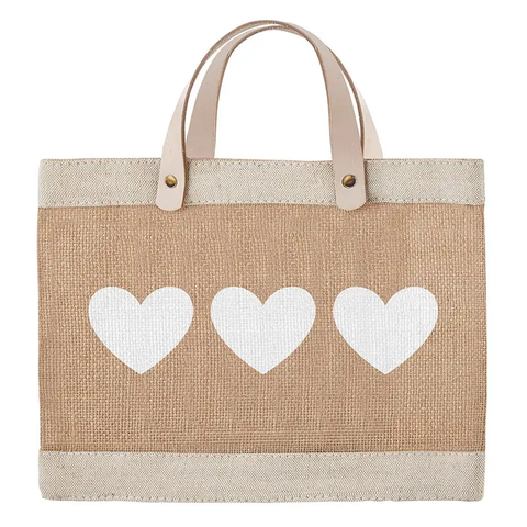 The Mini Market Tote - Hearts
