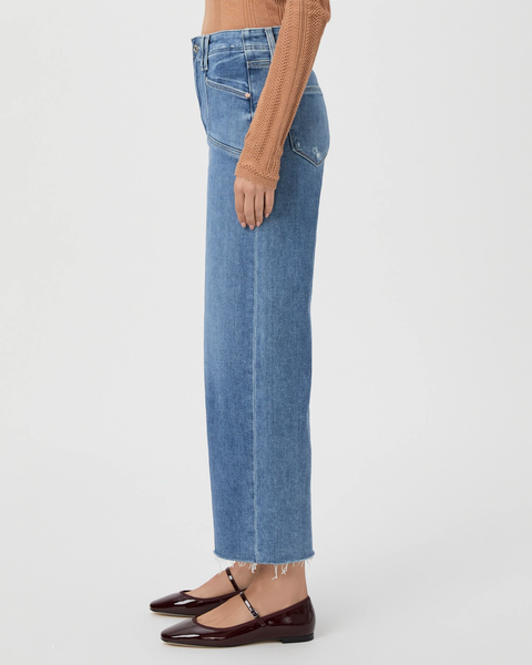 The Anessa W/ Set In Pockets + Raw Hem - Sunnie Distressed