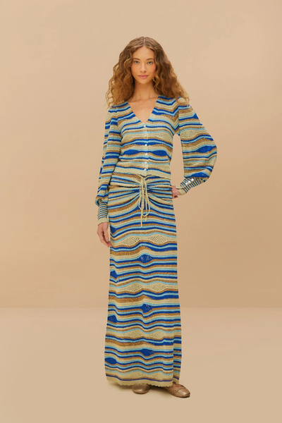 The Mixed Waves Knit Blouse