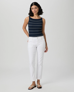 The Mayslie Straight Ankle - Crisp White