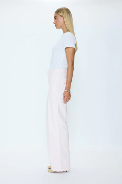 The Wren Relaxed Straight Utility Pant - Ice Pink
