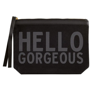 The Hello Gorgeous Canvas Pouch