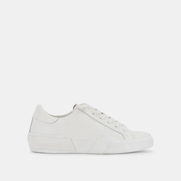 The Zina Clean White Leather Sneaker