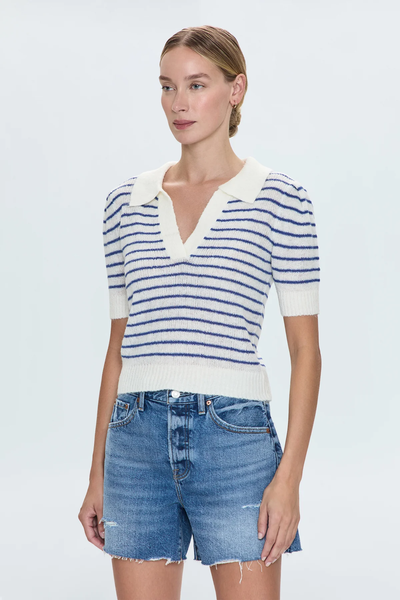 The Billie Pleat Sleeve Polo
