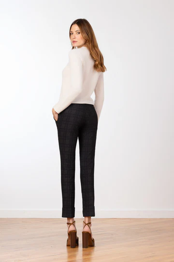 The Ben Smoky Plaid Cuff Pant