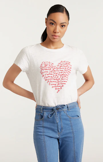 The Je T'aime Heart Tee