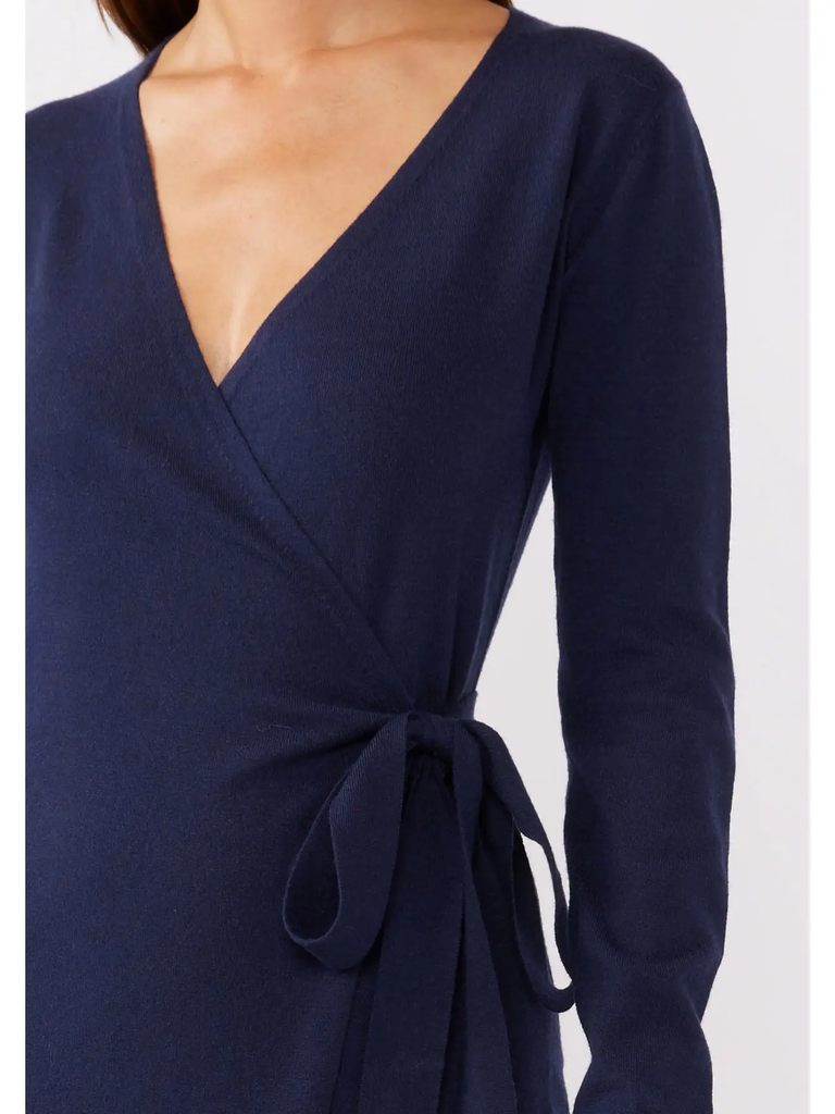 The Kayla Knit Wrap Dress ROTHSCHILDS The Kayla Knit Wrap Dress ROTHSCHILDS