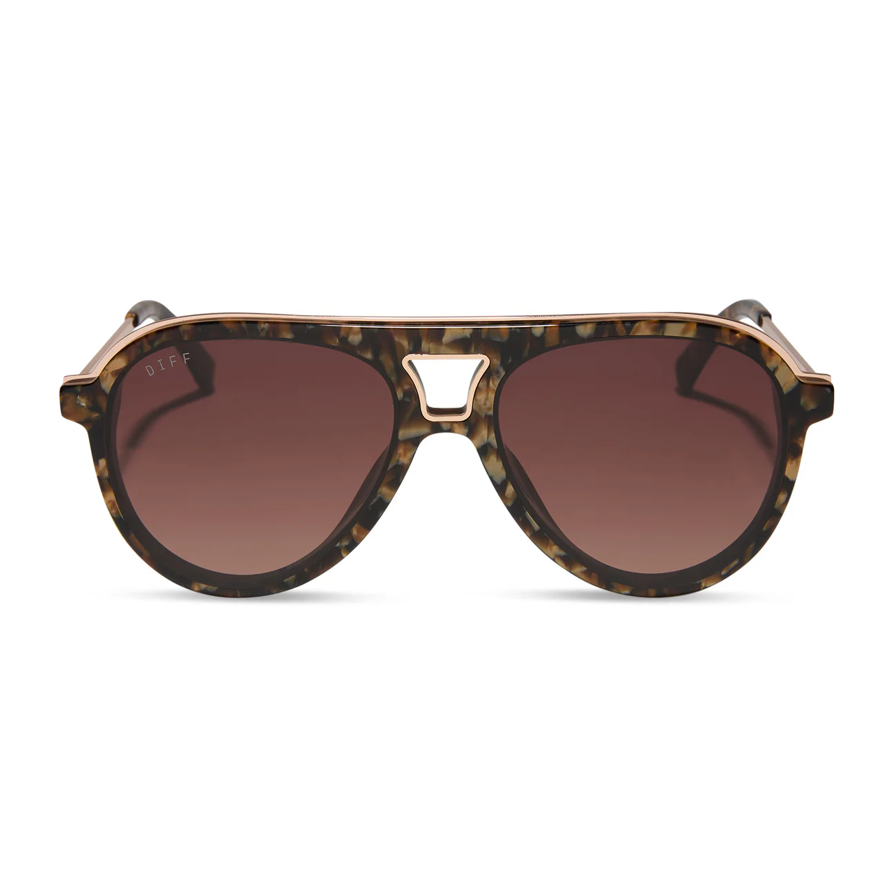 The Tortoise Gold Glint Aviator