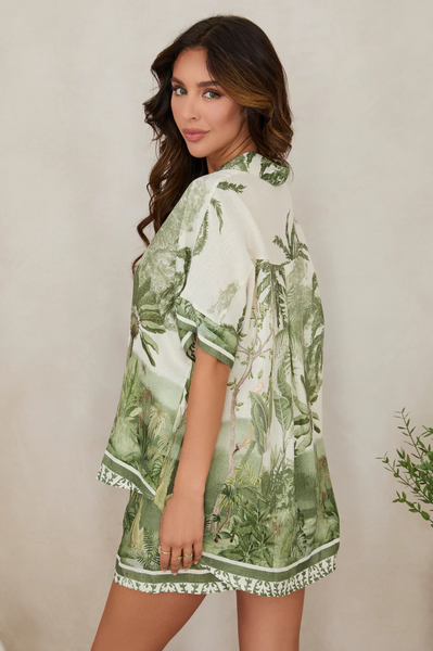 The Tropical Palm Button Down Shirt