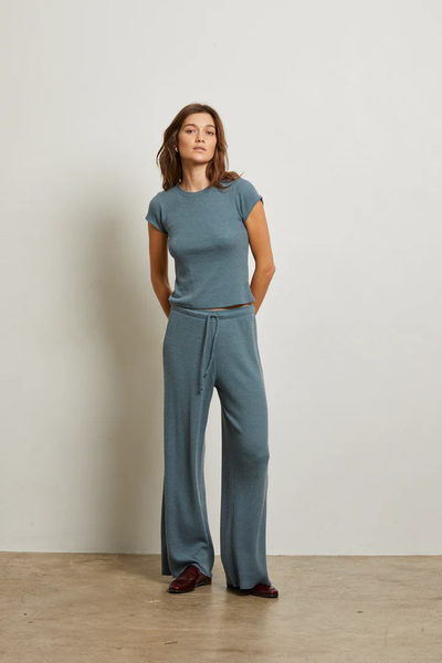 The Maddie Brushed Waffle Drawstring Pant